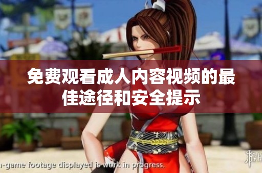 免费观看成人内容视频的最佳途径和安全提示