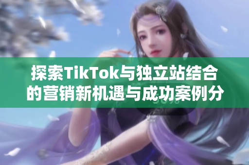 探索TikTok与独立站结合的营销新机遇与成功案例分享