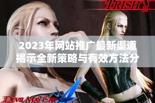 2023年网站推广最新渠道揭示全新策略与有效方法分享