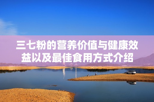 三七粉的营养价值与健康效益以及最佳食用方式介绍