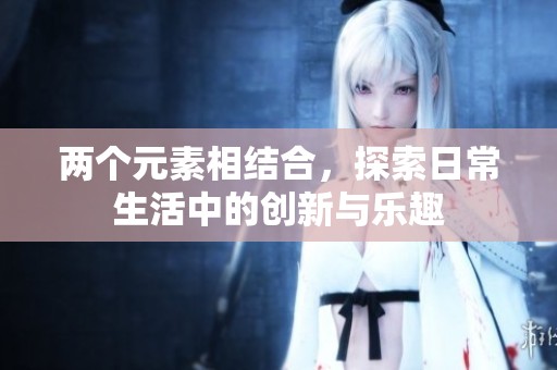 两个元素相结合，探索日常生活中的创新与乐趣