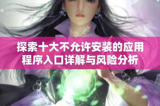 探索十大不允许安装的应用程序入口详解与风险分析