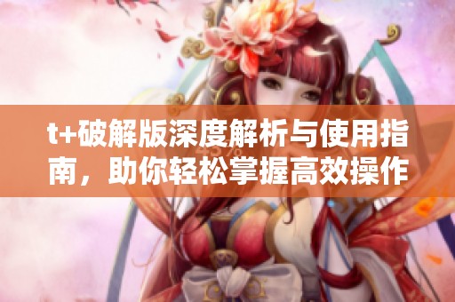 t+破解版深度解析与使用指南，助你轻松掌握高效操作技巧