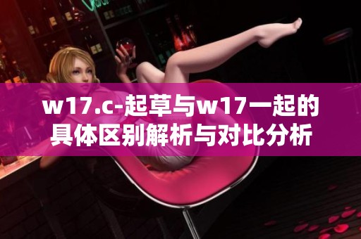 w17.c-起草与w17一起的具体区别解析与对比分析