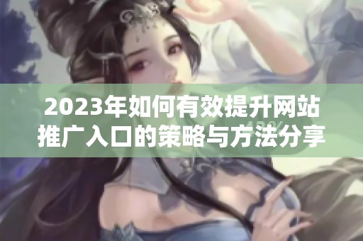 2023年如何有效提升网站推广入口的策略与方法分享