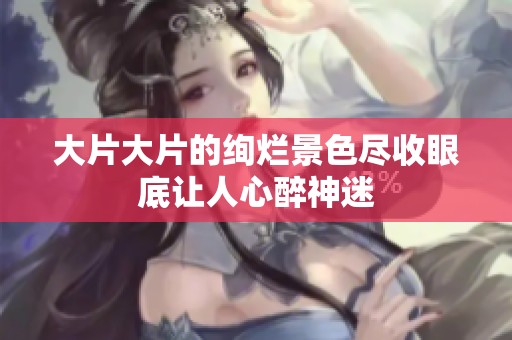 大片大片的绚烂景色尽收眼底让人心醉神迷