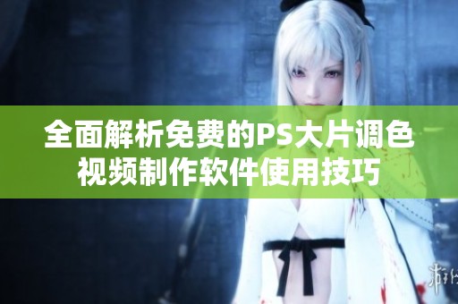 全面解析免费的PS大片调色视频制作软件使用技巧