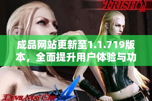 成品网站更新至1.1.719版本，全面提升用户体验与功能优化
