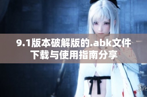 9.1版本破解版的.abk文件下载与使用指南分享