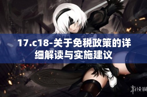 17.c18-关于免税政策的详细解读与实施建议