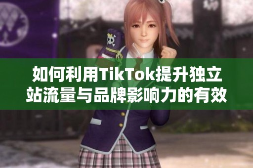 如何利用TikTok提升独立站流量与品牌影响力的有效策略