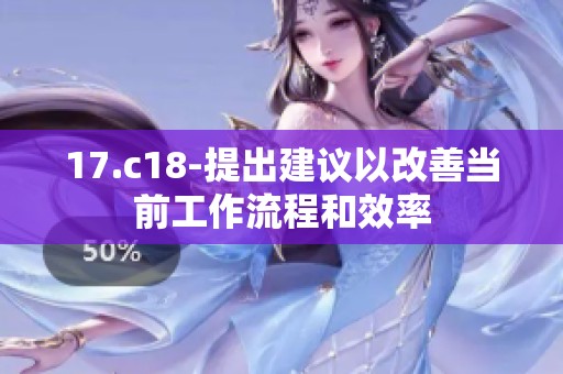 17.c18-提出建议以改善当前工作流程和效率
