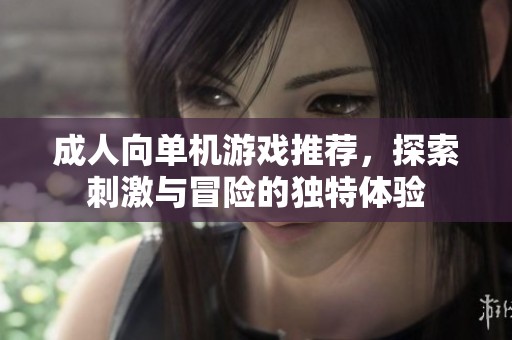 成人向单机游戏推荐，探索刺激与冒险的独特体验