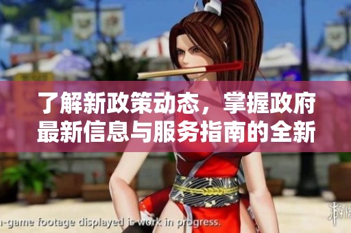 了解新政策动态，掌握政府最新信息与服务指南的全新平台上线