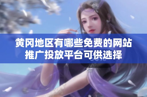 黄冈地区有哪些免费的网站推广投放平台可供选择