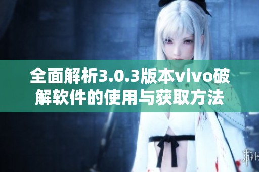全面解析3.0.3版本vivo破解软件的使用与获取方法