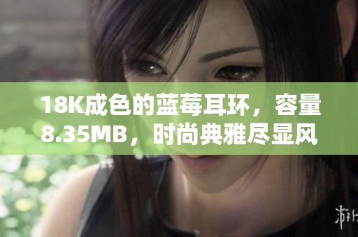18K成色的蓝莓耳环，容量8.35MB，时尚典雅尽显风采