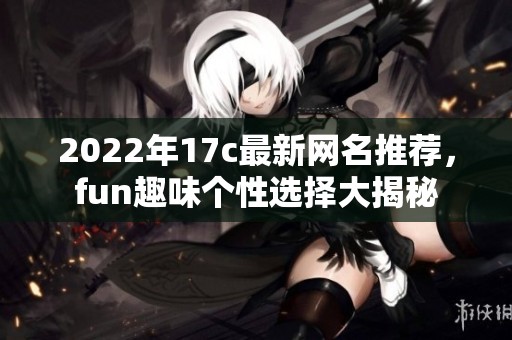 2022年17c最新网名推荐，fun趣味个性选择大揭秘