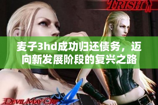 麦子3hd成功归还债务，迈向新发展阶段的复兴之路