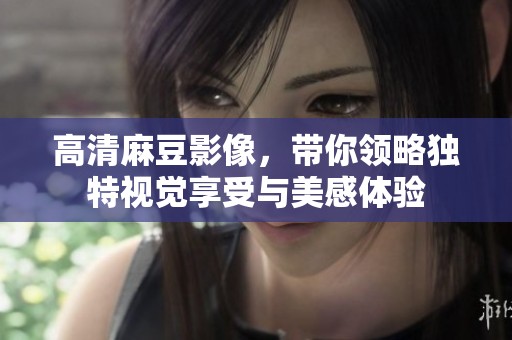 高清麻豆影像，带你领略独特视觉享受与美感体验