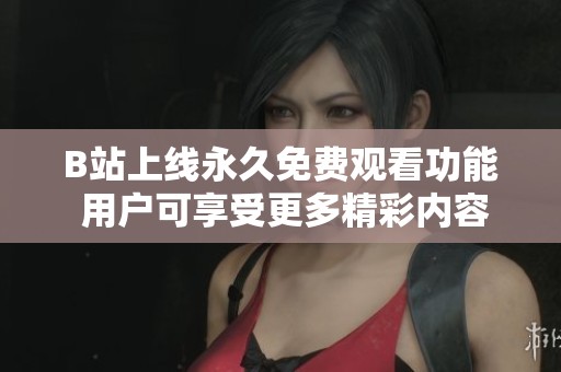 B站上线永久免费观看功能 用户可享受更多精彩内容